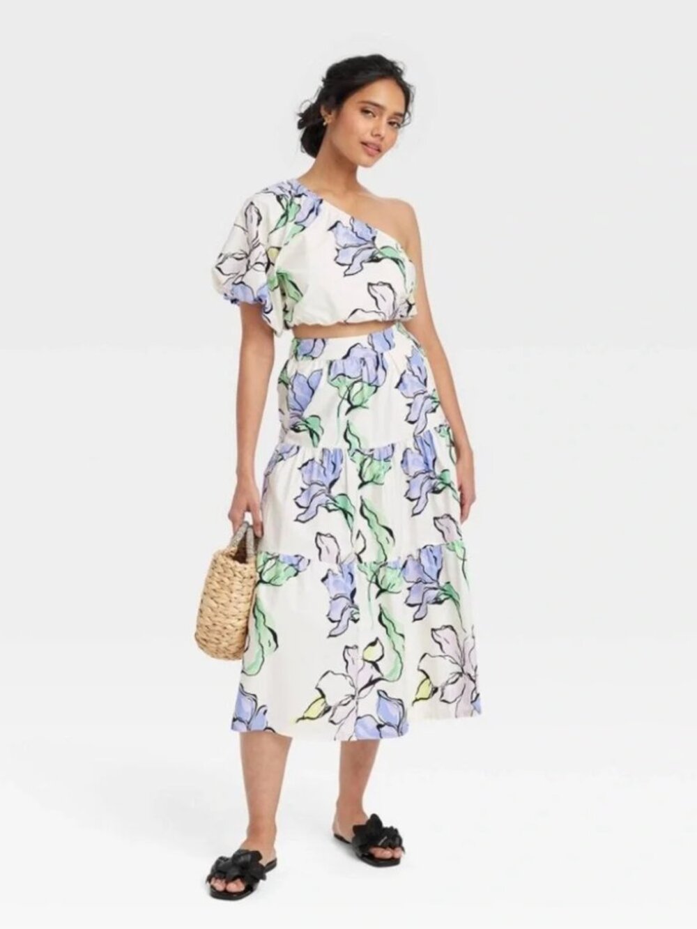 NWOT A New Day Floral Set